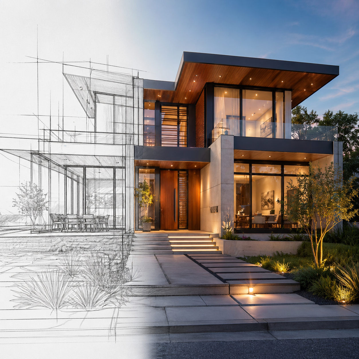 AI realistic construction visualization