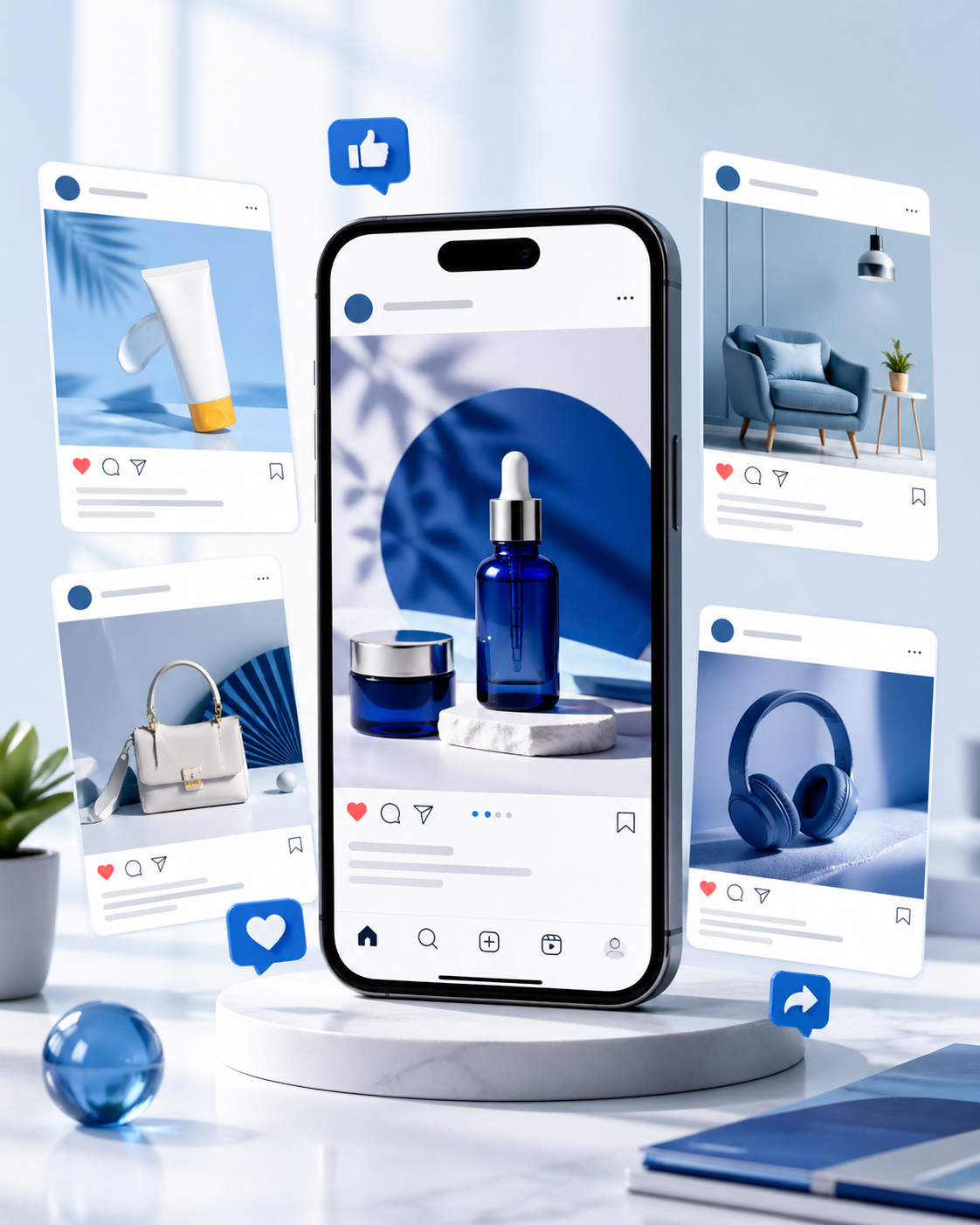 Social media creative catalog